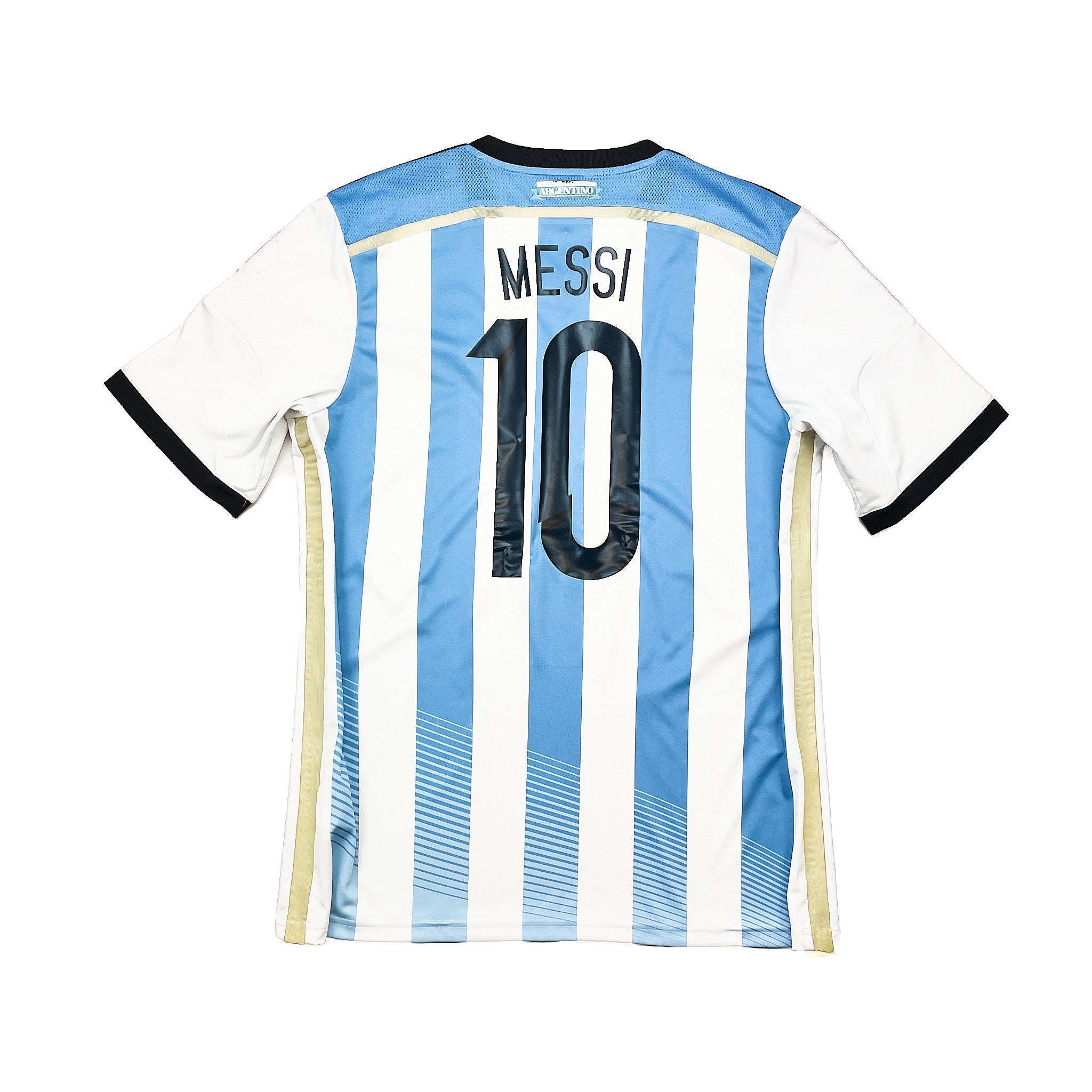 Buy 2013/14 Argentina Messi 10 Home Shirt (L) Adidas ~ Free worldwide shipping ~ Authentic Vintage Football Shirts from Cult Kits