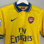 Shop 2013/14 ARSENAL GNABRY #44 *PLAYER ISSUE* AWAY SHIRT (M) NIKE, classic football shirts, vintage football shirts & retro soccer jerseys at Cult Kits