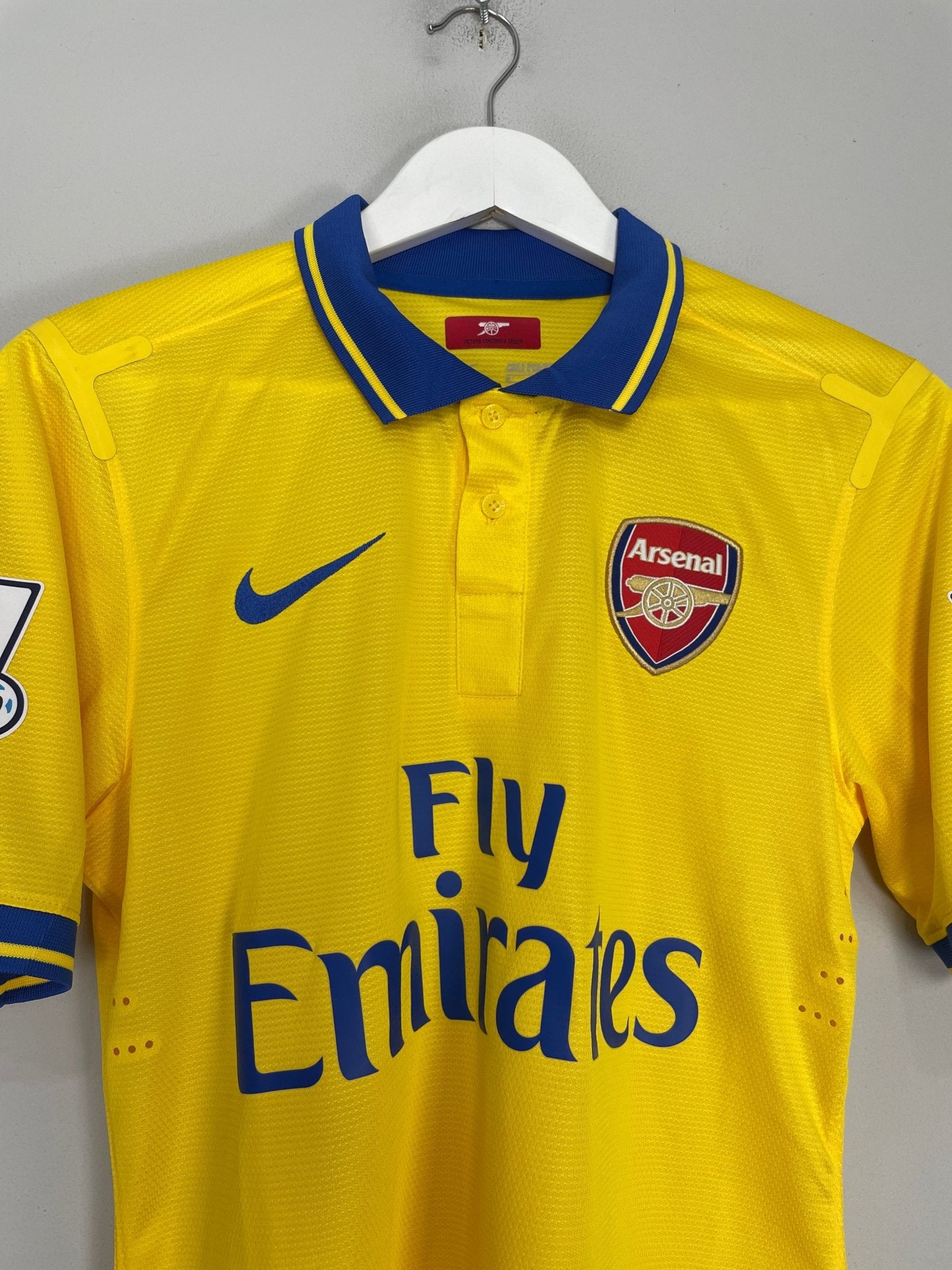 Shop 2013/14 ARSENAL GNABRY #44 *PLAYER ISSUE* AWAY SHIRT (M) NIKE, classic football shirts, vintage football shirts & retro soccer jerseys at Cult Kits