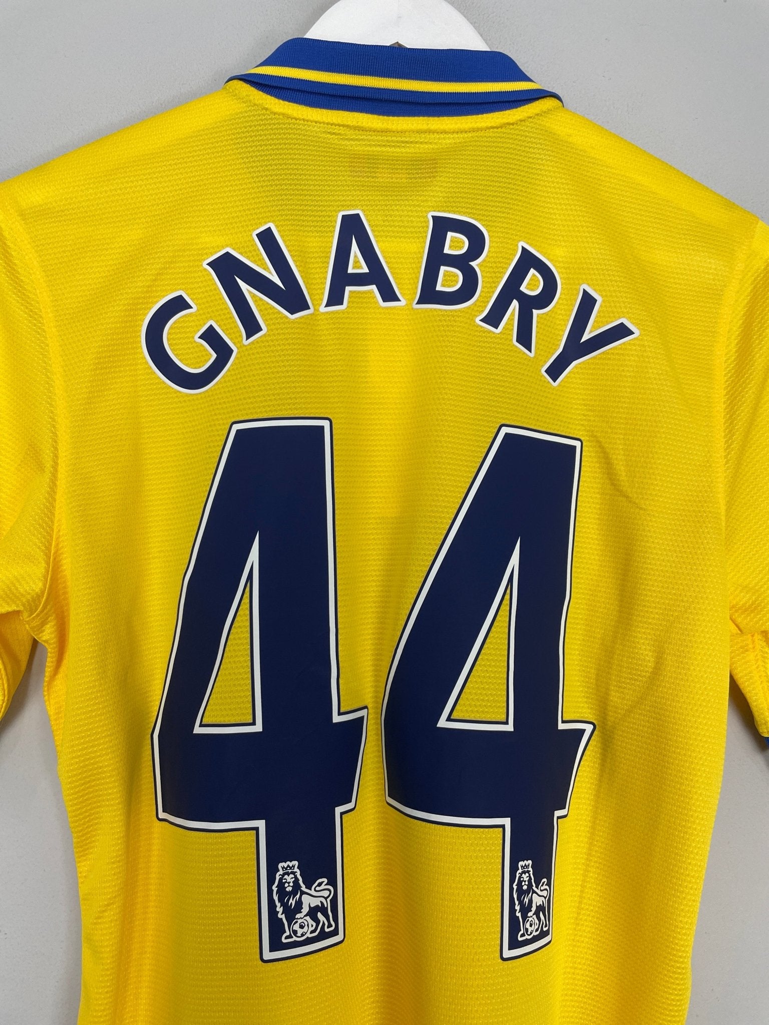 Shop 2013/14 ARSENAL GNABRY #44 *PLAYER ISSUE* AWAY SHIRT (M) NIKE, classic football shirts, vintage football shirts & retro soccer jerseys at Cult Kits