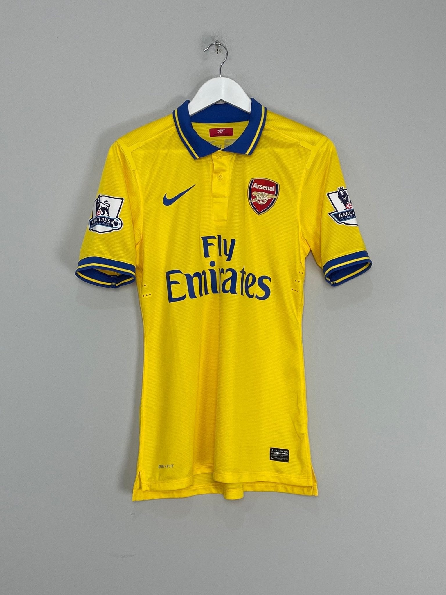Shop 2013/14 ARSENAL GNABRY #44 *PLAYER ISSUE* AWAY SHIRT (M) NIKE, classic football shirts, vintage football shirts & retro soccer jerseys at Cult Kits