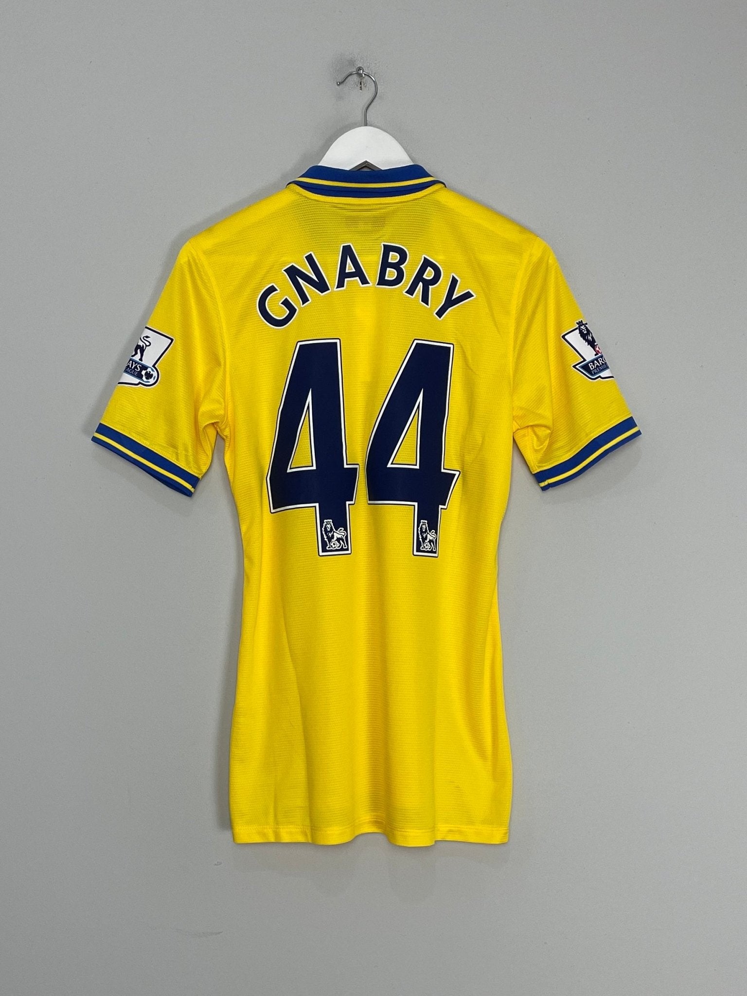 Shop 2013/14 ARSENAL GNABRY #44 *PLAYER ISSUE* AWAY SHIRT (M) NIKE, classic football shirts, vintage football shirts & retro soccer jerseys at Cult Kits
