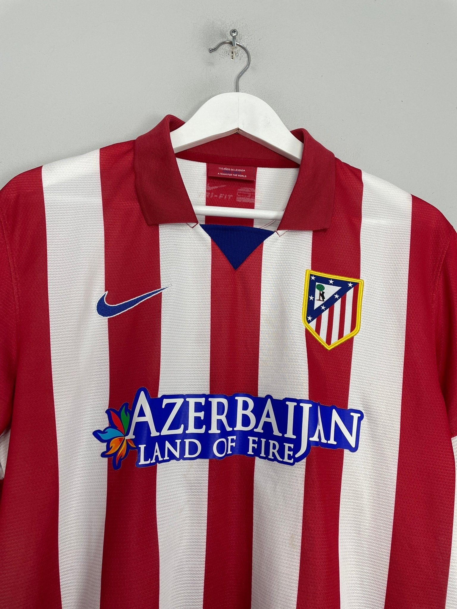 Shop 2013/14 ATLETICO MADRID HOME SHIRT (L) NIKE, classic football shirts, vintage football shirts & retro soccer jerseys at Cult Kits