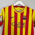 Shop 2013/14 BARCELONA AWAY SHIRT (XL.KIDS) NIKE, classic football shirts, vintage football shirts & retro soccer jerseys at Cult Kits