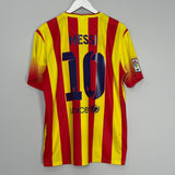 Shop 2013/14 BARCELONA MESSI #10 AWAY SHIRT (L) NIKE, classic football shirts, vintage football shirts & retro soccer jerseys at Cult Kits