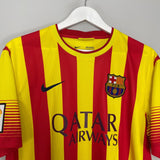 Shop 2013/14 BARCELONA MESSI #10 AWAY SHIRT (L) NIKE, classic football shirts, vintage football shirts & retro soccer jerseys at Cult Kits