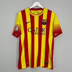 Shop 2013/14 BARCELONA MESSI #10 AWAY SHIRT (M) NIKE, classic football shirts, vintage football shirts & retro soccer jerseys at Cult Kits