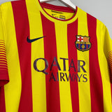 Shop 2013/14 BARCELONA MESSI #10 AWAY SHIRT (M) NIKE, classic football shirts, vintage football shirts & retro soccer jerseys at Cult Kits