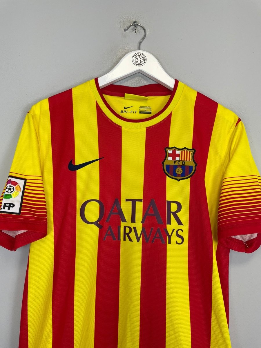 2013/14 BARCELONA MESSI 10 AWAY SHIRT (M) NIKE - Cult Kits - Medium - Buy Vintage Football Shirts, Authentic Retro Football Shirts For Sale, Classic Football Shirts & Soccer Jersey