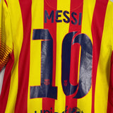 Shop 2013/14 BARCELONA MESSI #10 AWAY SHIRT (M) NIKE, classic football shirts, vintage football shirts & retro soccer jerseys at Cult Kits