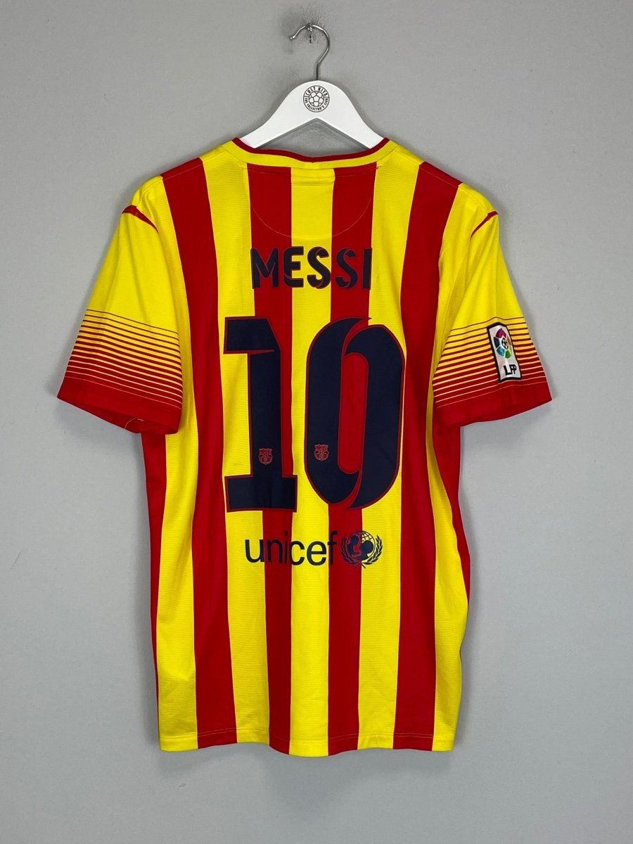 2013/14 BARCELONA MESSI 10 AWAY SHIRT (M) NIKE - Cult Kits - Medium - Buy Vintage Football Shirts, Authentic Retro Football Shirts For Sale, Classic Football Shirts & Soccer Jersey