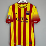 2013/14 BARCELONA MESSI 10 AWAY SHIRT (M) NIKE - Cult Kits - Medium - Buy Vintage Football Shirts, Authentic Retro Football Shirts For Sale, Classic Football Shirts & Soccer Jersey