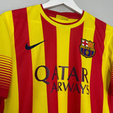 Shop 2013/14 BARCELONA MESSI #10 AWAY SHIRT (S) NIKE, classic football shirts, vintage football shirts & retro soccer jerseys at Cult Kits