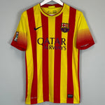 Shop 2013/14 BARCELONA MESSI #10 AWAY SHIRT (S) NIKE, classic football shirts, vintage football shirts & retro soccer jerseys at Cult Kits