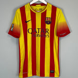 Shop 2013/14 BARCELONA MESSI #10 AWAY SHIRT (S) NIKE, classic football shirts, vintage football shirts & retro soccer jerseys at Cult Kits