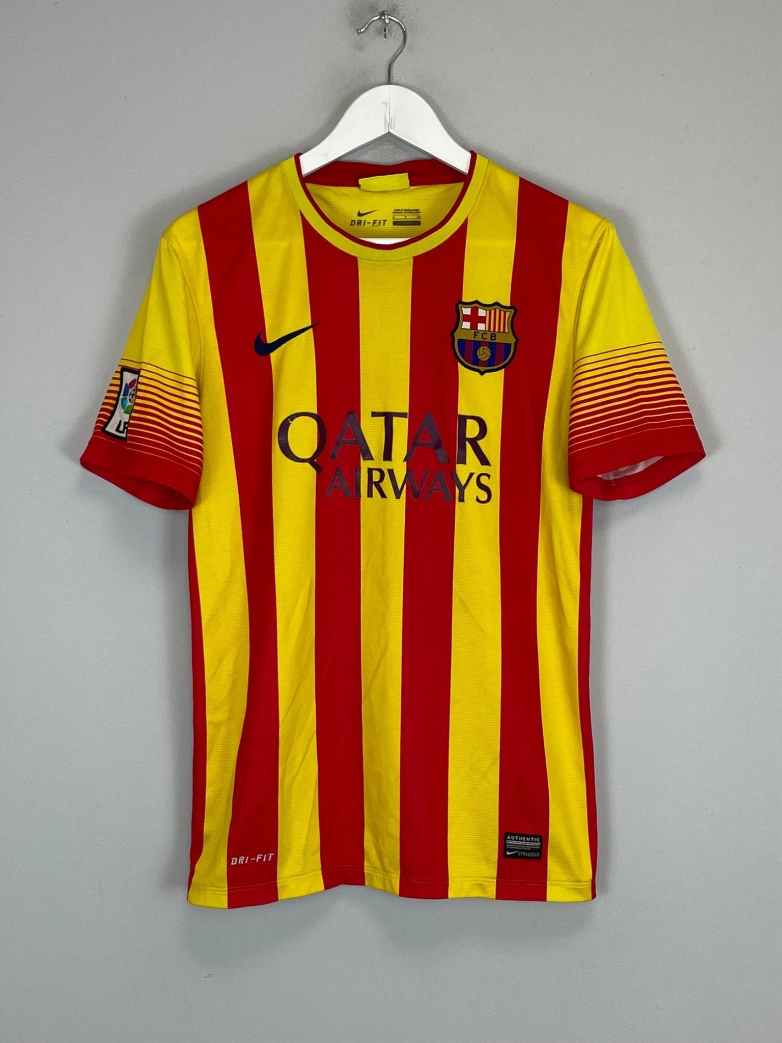 Shop 2013/14 BARCELONA MESSI #10 AWAY SHIRT (S) NIKE, classic football shirts, vintage football shirts & retro soccer jerseys at Cult Kits