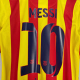Shop 2013/14 BARCELONA MESSI #10 AWAY SHIRT (S) NIKE, classic football shirts, vintage football shirts & retro soccer jerseys at Cult Kits