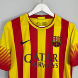 Shop 2013/14 BARCELONA MESSI #10 AWAY SHIRT (S) NIKE, classic football shirts, vintage football shirts & retro soccer jerseys at Cult Kits