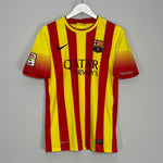Shop 2013/14 BARCELONA MESSI #10 AWAY SHIRT (S) NIKE, classic football shirts, vintage football shirts & retro soccer jerseys at Cult Kits