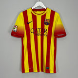 Shop 2013/14 BARCELONA MESSI #10 AWAY SHIRT (S) NIKE, classic football shirts, vintage football shirts & retro soccer jerseys at Cult Kits