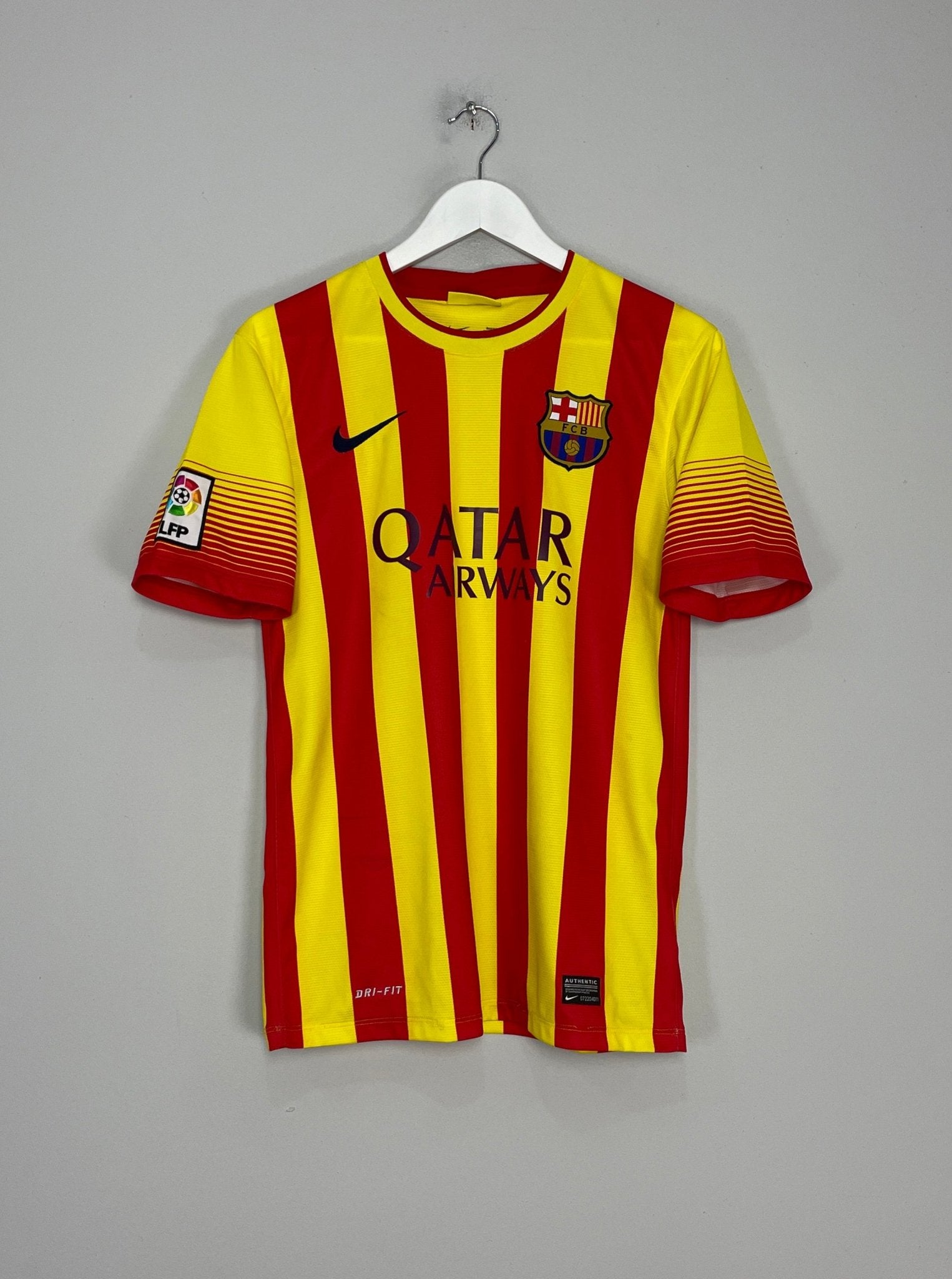 Shop 2013/14 BARCELONA MESSI #10 AWAY SHIRT (S) NIKE, classic football shirts, vintage football shirts & retro soccer jerseys at Cult Kits