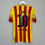 Shop 2013/14 BARCELONA MESSI #10 AWAY SHIRT (S) NIKE, classic football shirts, vintage football shirts & retro soccer jerseys at Cult Kits