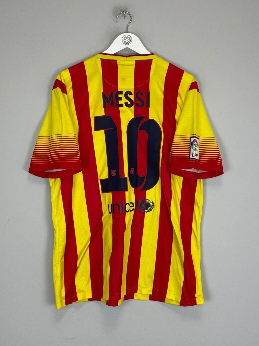 2013/14 BARCELONA MESSI 10 AWAY SHIRT (XL) NIKE - Cult Kits - XL - Buy Vintage Football Shirts, Authentic Retro Football Shirts For Sale, Classic Football Shirts & Soccer Jersey
