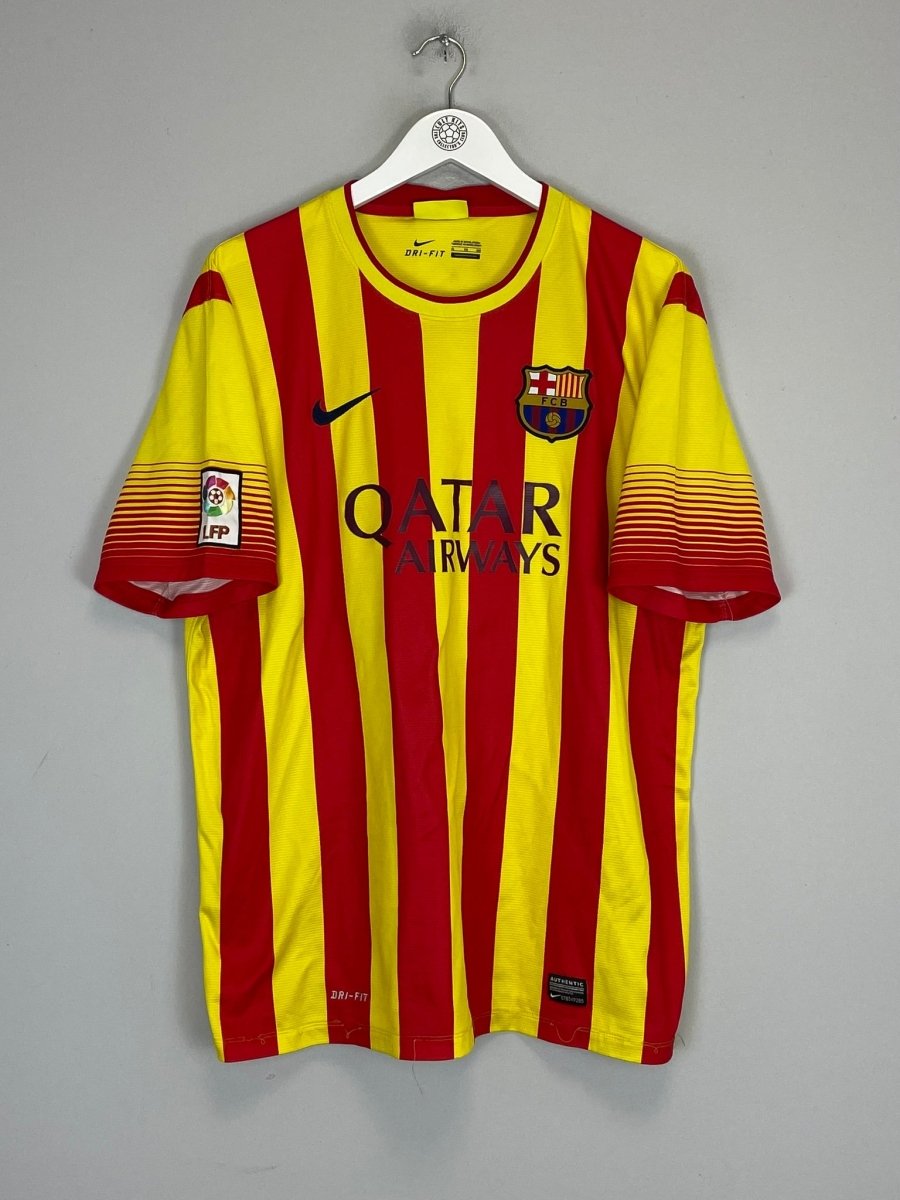 2013/14 BARCELONA MESSI 10 AWAY SHIRT (XL) NIKE - Cult Kits - XL - Buy Vintage Football Shirts, Authentic Retro Football Shirts For Sale, Classic Football Shirts & Soccer Jersey