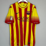 2013/14 BARCELONA MESSI 10 AWAY SHIRT (XL) NIKE - Cult Kits - XL - Buy Vintage Football Shirts, Authentic Retro Football Shirts For Sale, Classic Football Shirts & Soccer Jersey