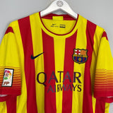 2013/14 BARCELONA MESSI 10 AWAY SHIRT (XL) NIKE - Cult Kits - XL - Buy Vintage Football Shirts, Authentic Retro Football Shirts For Sale, Classic Football Shirts & Soccer Jersey