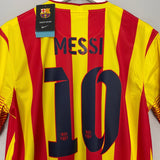 Shop 2013/14 BARCELONA MESSI #10 *BNWT* AWAY SHIRT (L) NIKE, classic football shirts, vintage football shirts & retro soccer jerseys at Cult Kits
