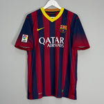 Shop 2013/14 BARCELONA MESSI #10 HOME SHIRT (L) NIKE, classic football shirts, vintage football shirts & retro soccer jerseys at Cult Kits