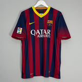 Shop 2013/14 BARCELONA MESSI #10 HOME SHIRT (L) NIKE, classic football shirts, vintage football shirts & retro soccer jerseys at Cult Kits
