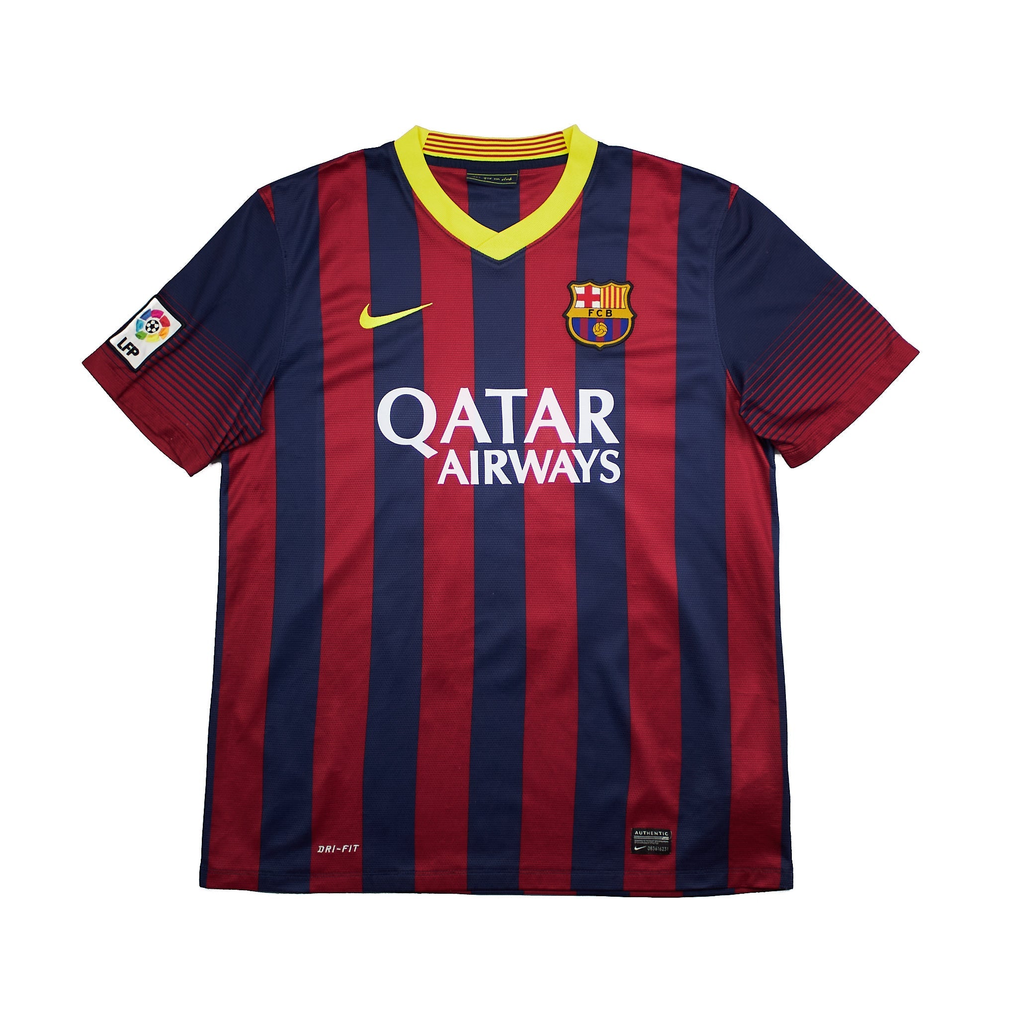 Buy 2013/14 Barcelona Messi 10 Home Shirt (L) Nike ~ Free worldwide shipping ~ Authentic Vintage Football Shirts from Cult Kits