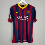 Shop 2013/14 BARCELONA MESSI #10 HOME SHIRT (M) NIKE, classic football shirts, vintage football shirts & retro soccer jerseys at Cult Kits