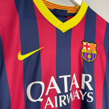 Shop 2013/14 BARCELONA MESSI #10 HOME SHIRT (M) NIKE, classic football shirts, vintage football shirts & retro soccer jerseys at Cult Kits