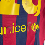 Shop 2013/14 BARCELONA MESSI #10 HOME SHIRT (M) NIKE, classic football shirts, vintage football shirts & retro soccer jerseys at Cult Kits