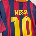 Shop 2013/14 BARCELONA MESSI #10 HOME SHIRT (M) NIKE, classic football shirts, vintage football shirts & retro soccer jerseys at Cult Kits