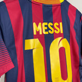Shop 2013/14 BARCELONA MESSI #10 HOME SHIRT (M) NIKE, classic football shirts, vintage football shirts & retro soccer jerseys at Cult Kits