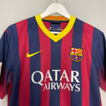 Shop 2013/14 BARCELONA MESSI #10 HOME SHIRT (M) NIKE, classic football shirts, vintage football shirts & retro soccer jerseys at Cult Kits