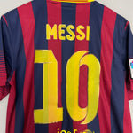 Shop 2013/14 BARCELONA MESSI #10 HOME SHIRT (M) NIKE, classic football shirts, vintage football shirts & retro soccer jerseys at Cult Kits