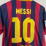 Shop 2013/14 BARCELONA MESSI #10 HOME SHIRT (M) NIKE, classic football shirts, vintage football shirts & retro soccer jerseys at Cult Kits