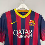 Shop 2013/14 BARCELONA MESSI #10 HOME SHIRT (S) NIKE, classic football shirts, vintage football shirts & retro soccer jerseys at Cult Kits