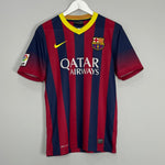 Shop 2013/14 BARCELONA MESSI #10 HOME SHIRT (S) NIKE, classic football shirts, vintage football shirts & retro soccer jerseys at Cult Kits
