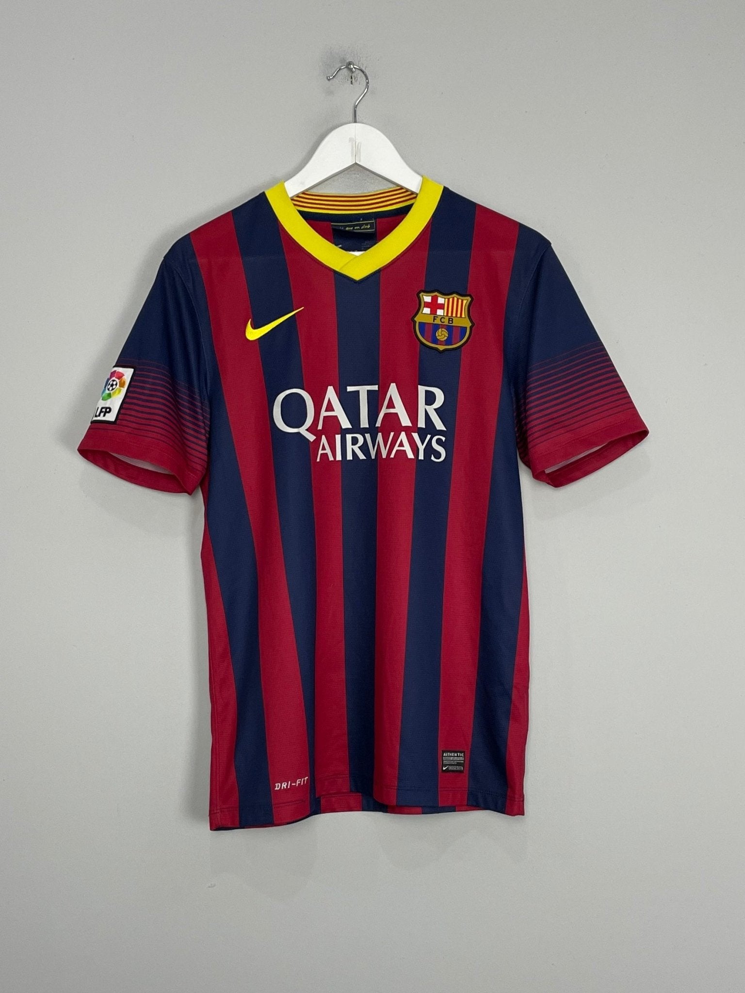 Shop 2013/14 BARCELONA MESSI #10 HOME SHIRT (S) NIKE, classic football shirts, vintage football shirts & retro soccer jerseys at Cult Kits
