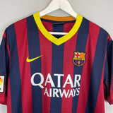 Shop 2013/14 BARCELONA MESSI #10 HOME SHIRT (XL) NIKE, classic football shirts, vintage football shirts & retro soccer jerseys at Cult Kits