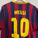 Shop 2013/14 BARCELONA MESSI #10 HOME SHIRT (XL) NIKE, classic football shirts, vintage football shirts & retro soccer jerseys at Cult Kits