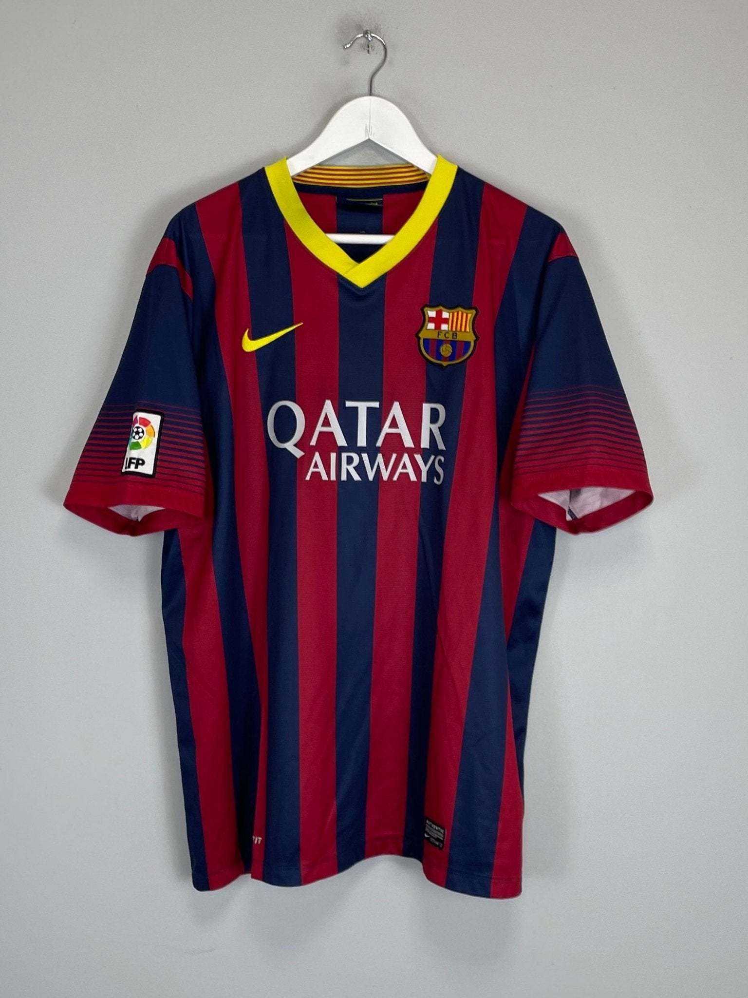 Shop 2013/14 BARCELONA MESSI #10 HOME SHIRT (XL) NIKE, classic football shirts, vintage football shirts & retro soccer jerseys at Cult Kits