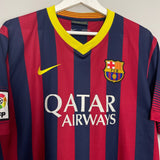 Shop 2013/14 BARCELONA MESSI #10 HOME SHIRT (XL) NIKE, classic football shirts, vintage football shirts & retro soccer jerseys at Cult Kits