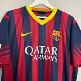Shop 2013/14 BARCELONA MESSI #10 HOME SHIRT (XL) NIKE, classic football shirts, vintage football shirts & retro soccer jerseys at Cult Kits